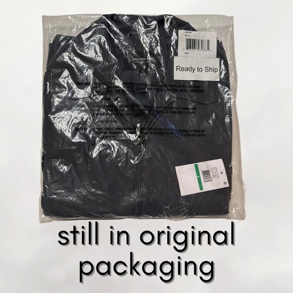 NWT -  London Fog Auburn Light Weight H20-Resistant Zip Front Golf Jacket - Iron - Picture 6 of 6